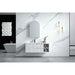 600-1500*455*830mm Infinity Sersi White High-Moisture Resistant Plywood Fluted Wall Hung Bathroom Vanity