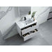 600-1500*455*830mm Infinity Sersi White High-Moisture Resistant Plywood Fluted Wall Hung Bathroom Vanity