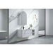 600-1500*455*830mm Infinity Sersi White High-Moisture Resistant Plywood Fluted Wall Hung Bathroom Vanity