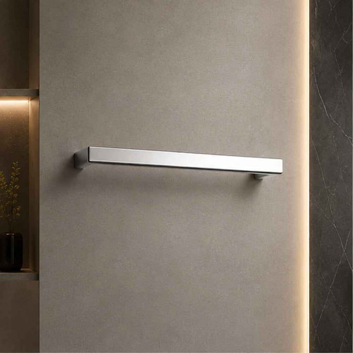 600mm Roma Square Horizontal Single/Triple Bar Heated Towel Rail