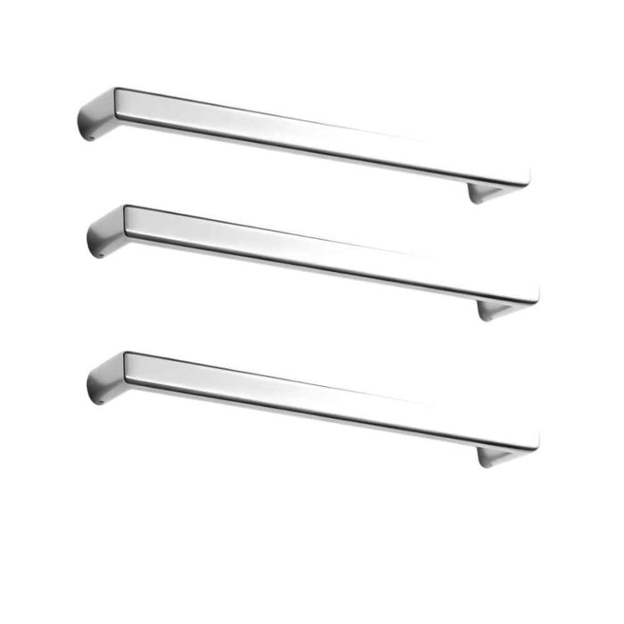 600mm Roma Square Horizontal Single/Triple Bar Heated Towel Rail