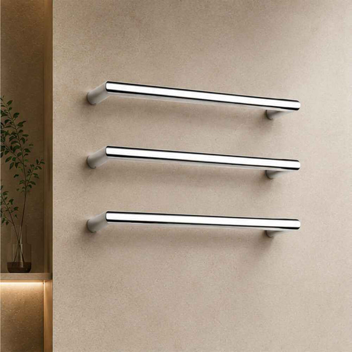 600mm Roma Round Horizontal Single/Triple Bar Heated Towel Rail
