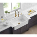 838*456*252mm Poseidon Greenwich Fireclay Matt Black/Gloss White Reversible Fluted & Flat Single Bowl Farmhouse Sink