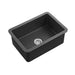 810*480*255mm Poseidon Camden Fireclay Matt Black/Gloss White Square Single Bowl Top/Undermount Farmhouse Sink