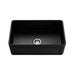 758*453*254mm Poseidon Kensington Fireclay Matt Black/Gloss White Single Bowl Farmhouse Sink