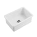 810*480*255mm Poseidon Camden Fireclay Matt Black/Gloss White Square Single Bowl Top/Undermount Farmhouse Sink