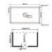 838*456*252mm Poseidon Greenwich Fireclay Matt Black/Gloss White Reversible Fluted & Flat Single Bowl Farmhouse Sink