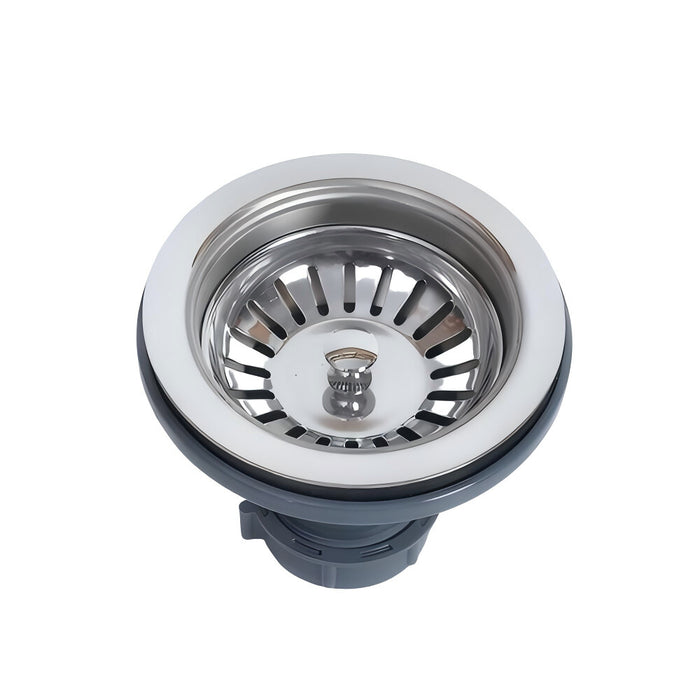 470*228mm Poseidon Camden Fireclay Matt Black/Gloss White Round Single Bowl Top/Undermount Farmhouse Sink
