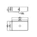 838*482*262mm Poseidon Quartz Square Single Bowl Undermount Farmhouse Butler Sink