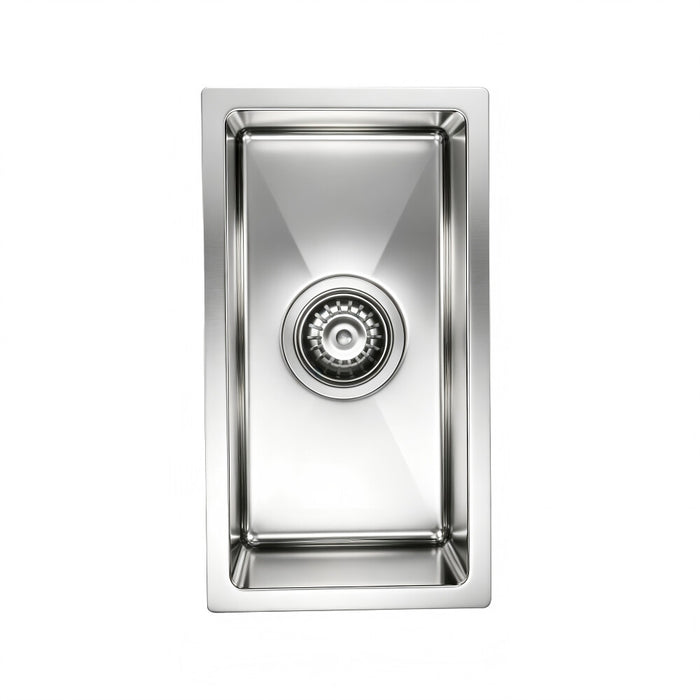 240*440*230mm Poseidon Square Stainless Steel Single Bowl Kitchen Sink