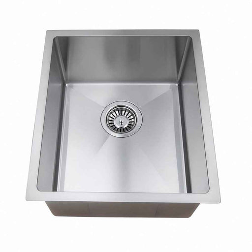 390*450*220mm Poseidon Square Hand Made Stainless Steel Single Bowl Kitchen Sink