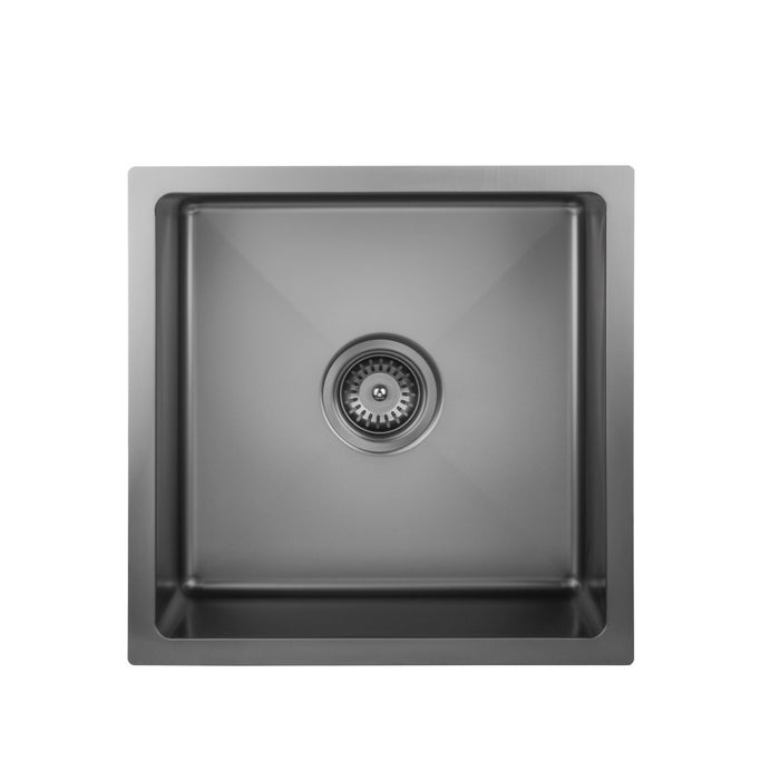 450/660/750*450*220mm Poseidon Crystal Sands PVD Nano Stainless Steel Square Single Bowl Kitchen Sink