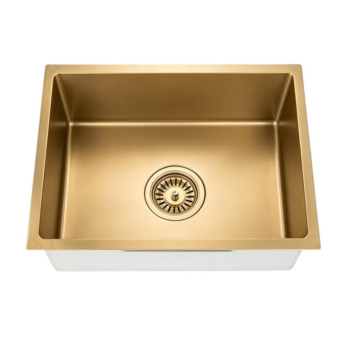 450/660/750*450*220mm Poseidon Crystal Sands PVD Nano Stainless Steel Square Single Bowl Kitchen Sink