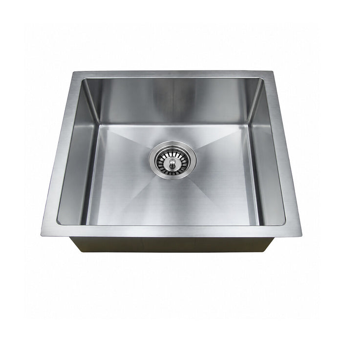 450/600/750*450*220mm Poseidon Stainless Steel Square Single Bowl Kitchen Sink