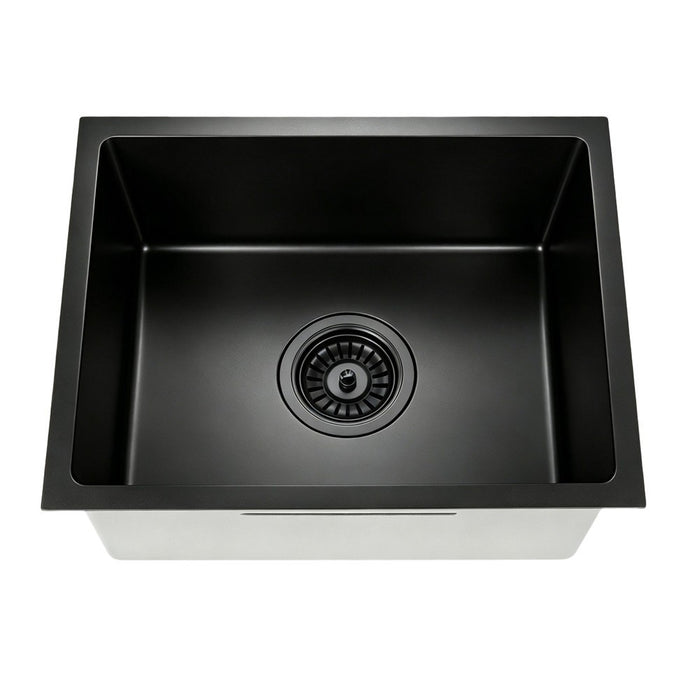 450/660/750*450*220mm Poseidon Crystal Sands PVD Nano Stainless Steel Square Single Bowl Kitchen Sink
