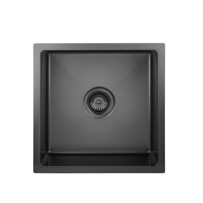 450/660/750*450*220mm Poseidon Crystal Sands PVD Nano Stainless Steel Square Single Bowl Kitchen Sink