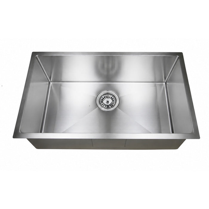 450/600/750*450*220mm Poseidon Stainless Steel Square Single Bowl Kitchen Sink