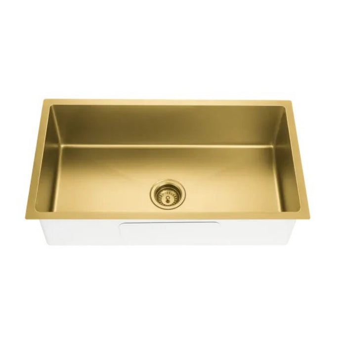 810*450*220mm Poseidon Crystal Sands PVD Nano Stainless Steel Square Single Bowl Kitchen Sink