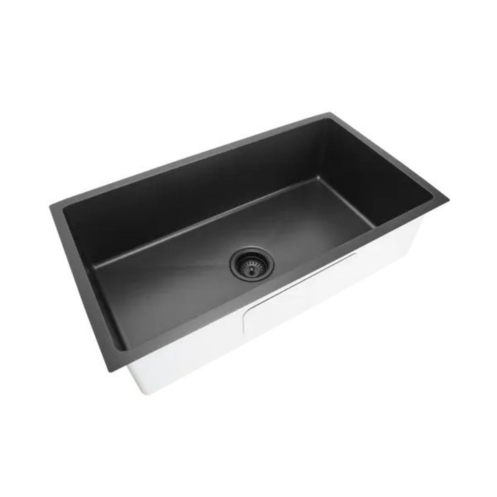 810*450*220mm Poseidon Crystal Sands PVD Nano Stainless Steel Square Single Bowl Kitchen Sink