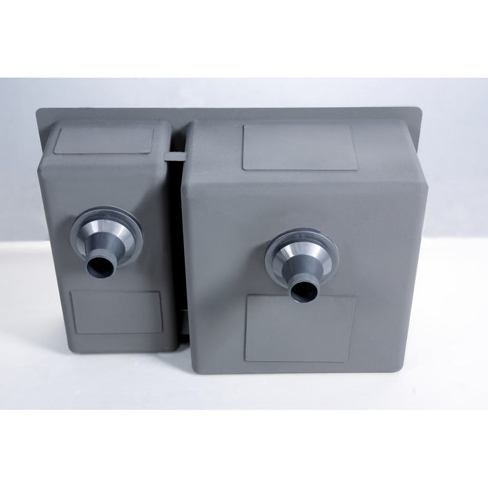 660*450*220mm Poseidon Stainless Steel Square Double Bowl Kitchen Sink