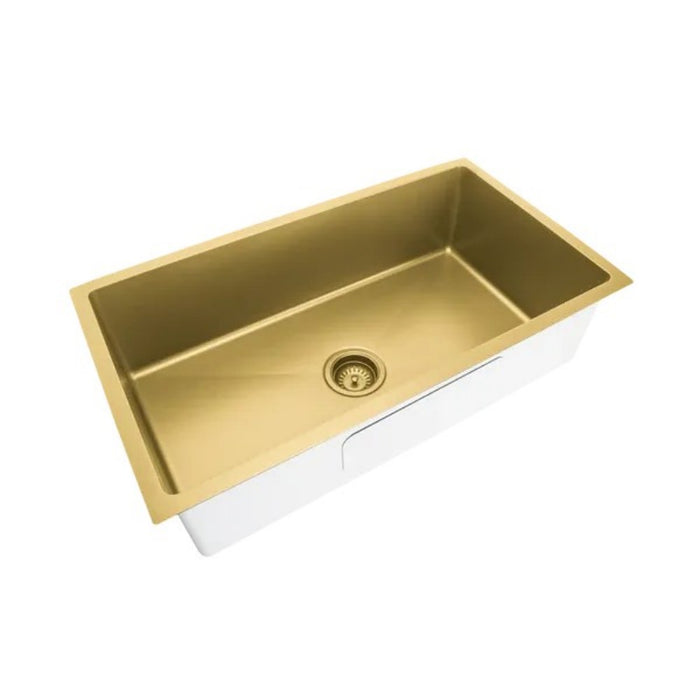 810*450*220mm Poseidon Crystal Sands PVD Nano Stainless Steel Square Single Bowl Kitchen Sink