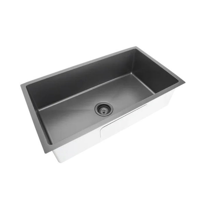 810*450*220mm Poseidon Crystal Sands PVD Nano Stainless Steel Square Single Bowl Kitchen Sink