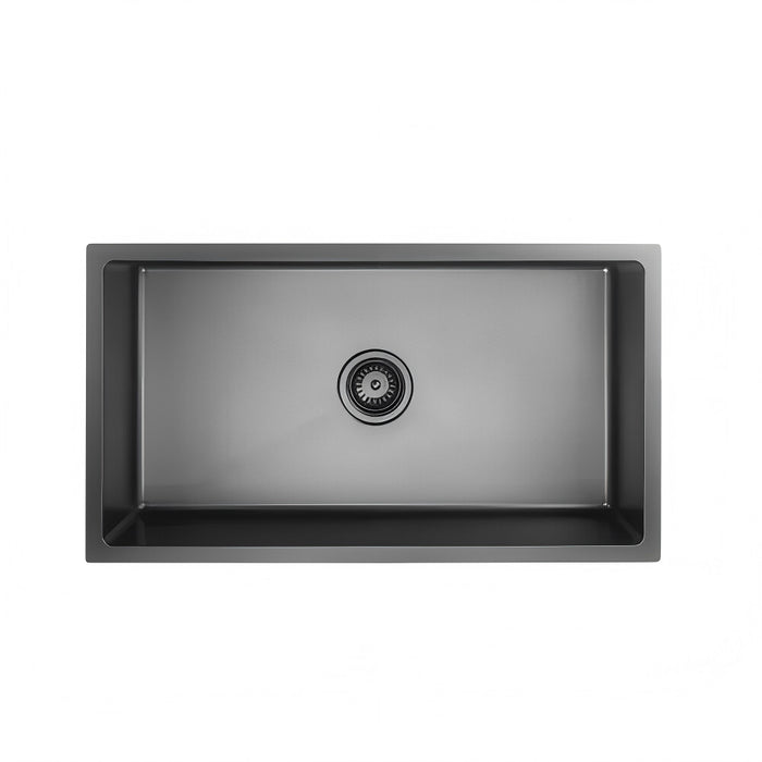 810*450*220mm Poseidon Crystal Sands PVD Nano Stainless Steel Square Single Bowl Kitchen Sink