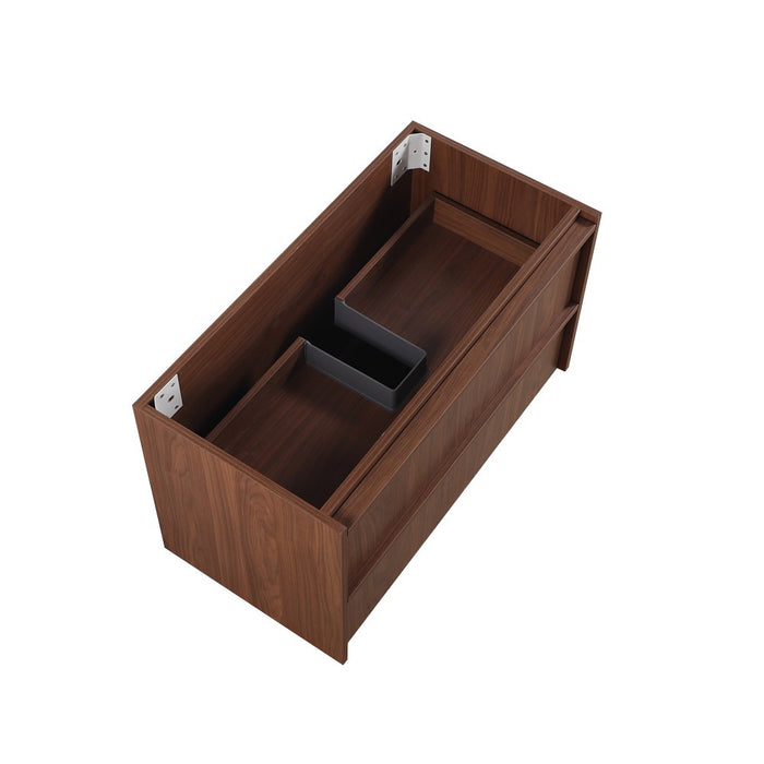 900*455*520mm Lukka Ridgewood Modern Mocha Oak Plywood Wall Hung Vanity