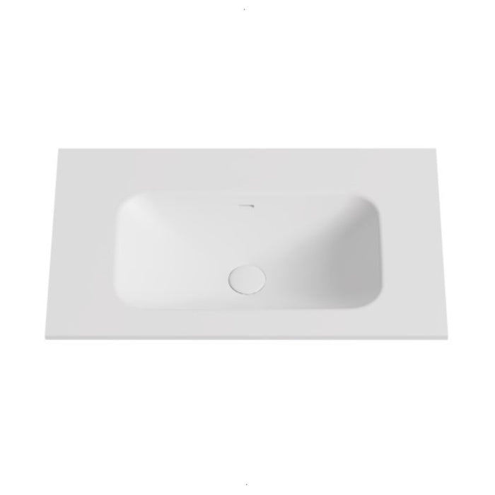 750*455*520mm Lukka Ridgewood Modern Mocha Oak Plywood Wall Hung Vanity