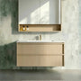 900*455*520mm Lukka Ridgewood Modern Sandy Oak Plywood Wall Hung Vanity