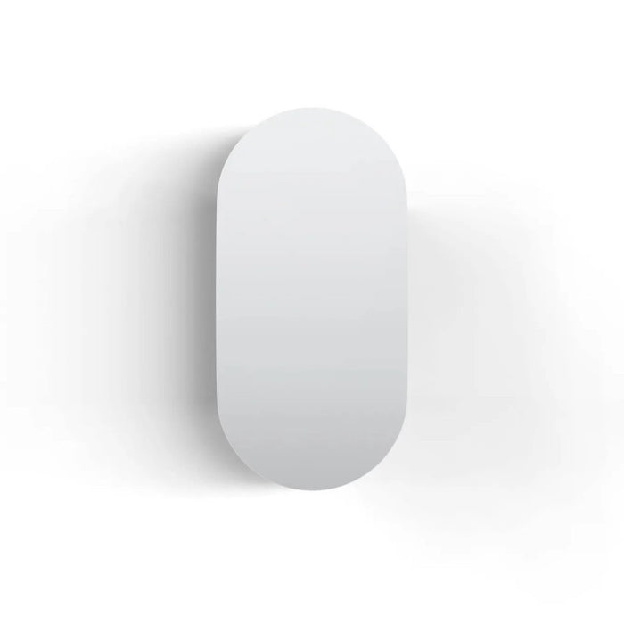 900*450mm Otti Noosa Woodland Oak Oval Moisture Resistant Plywood Wall Mounted Shaving Cabinet