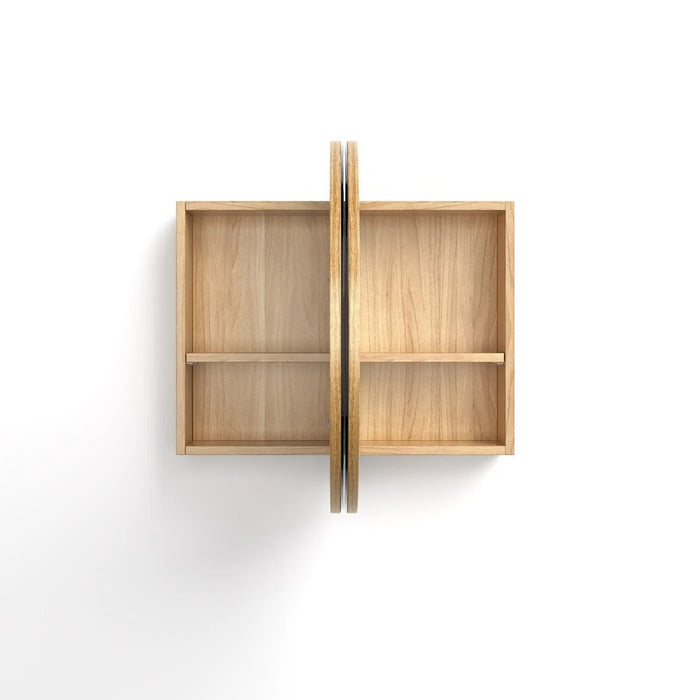 900-1800mm Otti Bondi Woodland Oak Oval Curved Moisture Resistant Plywood Shaving Cabinet