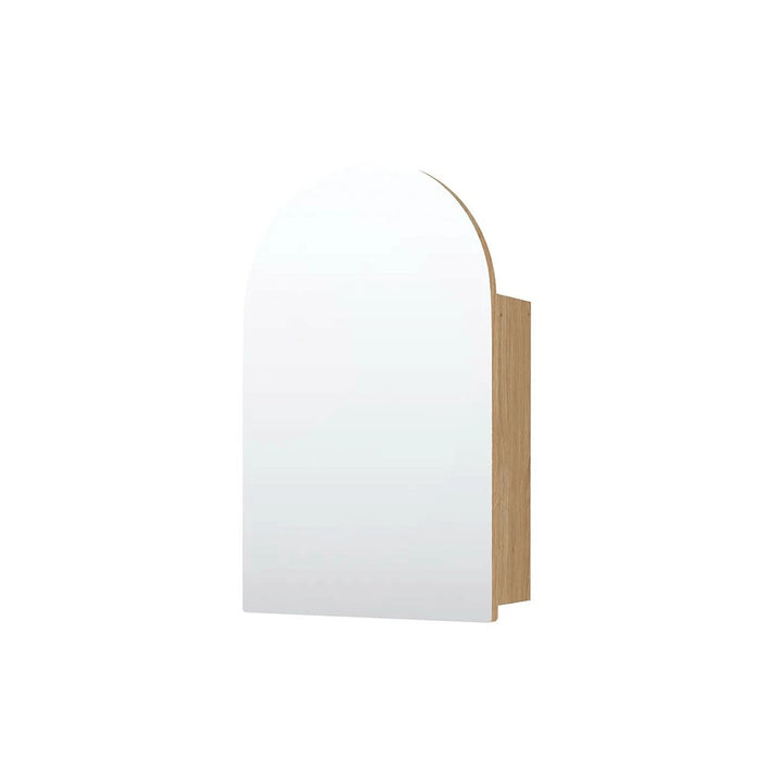 900*600mm Otti Archie Woodland Oak Arch Moisture Resistant Plywood Wall Mounted Shaving Cabinet