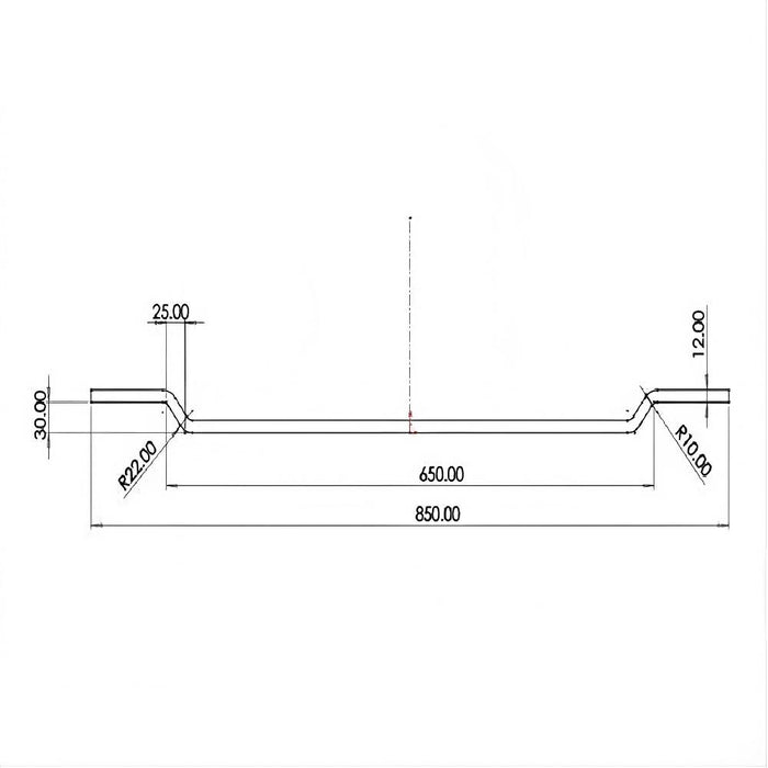 850*160*42mm Lukka Chasey Matt White Bathtub Tray