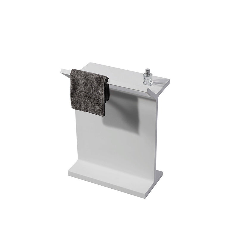 500*314*693mm Lukka Chasey Matt White Standing Towel Rack