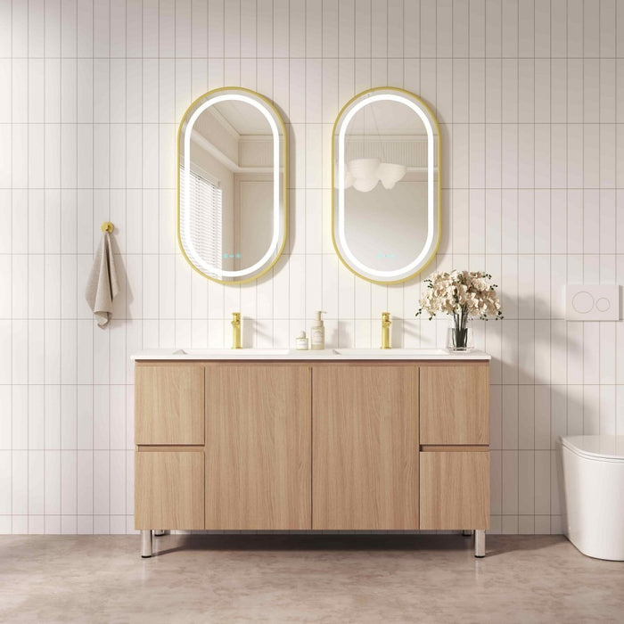 600-1500*450*830mm Mercio RITA Elegant Oak Freestanding Vanity