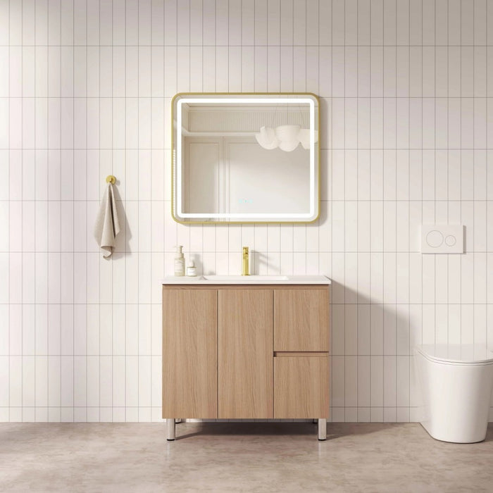 600-1500*450*830mm Mercio RITA Elegant Oak Freestanding Vanity