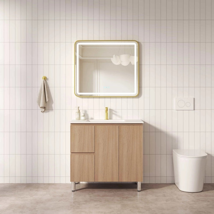 600-1500*450*830mm Mercio RITA Elegant Oak Freestanding Vanity