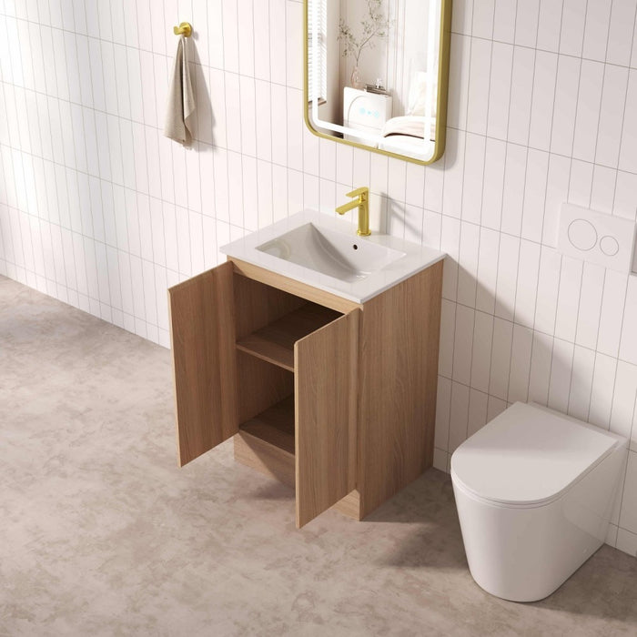 600-1500*450*830mm Mercio RITA Elegant Oak Freestanding Vanity