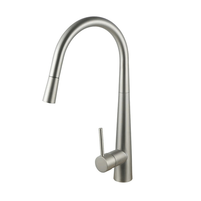 420mm Otti Bistro Brass Electroplated PVD Coating Pull Out Kitchen Mixer