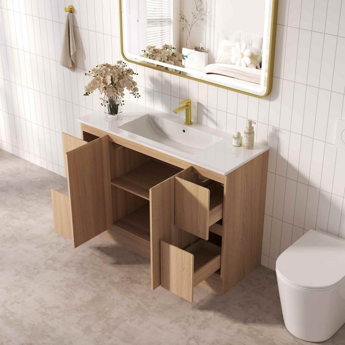 600-1500*450*830mm Mercio RITA Elegant Oak Freestanding Vanity