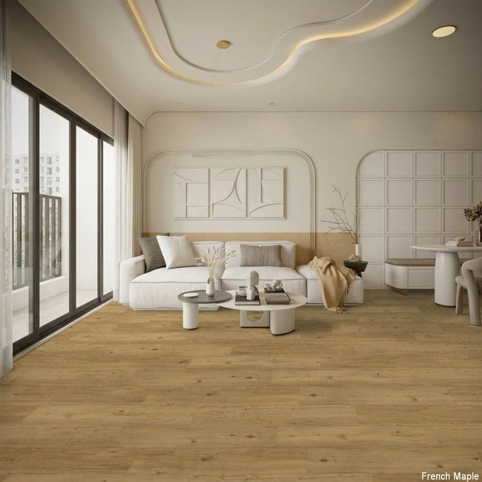 Poseidon French Maple Waterproof SPC Hybrid Flooring 8mm (2.103 m2/box)