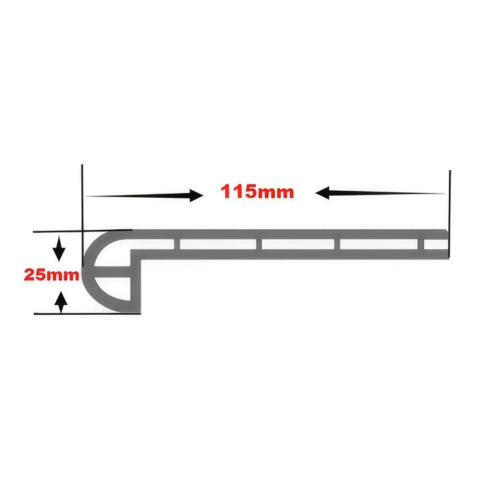 Poseidon SPC Waterproof Flush Stair Nose
