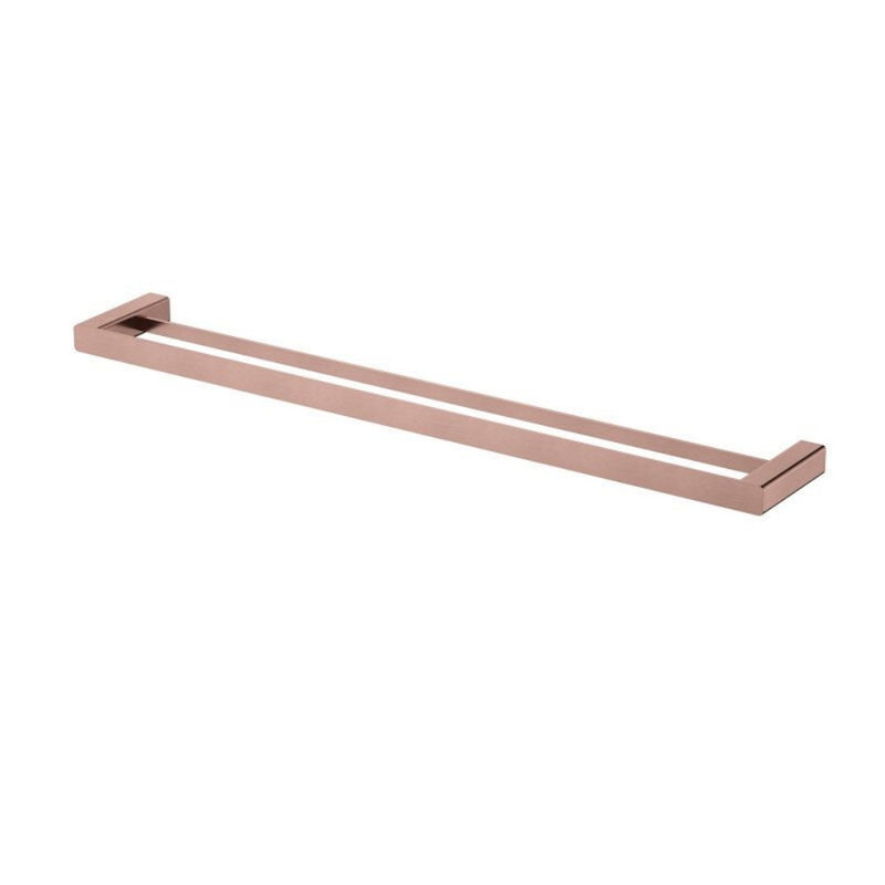 750mm Modernnational Nova Solid Brass Square Double Towel Rail