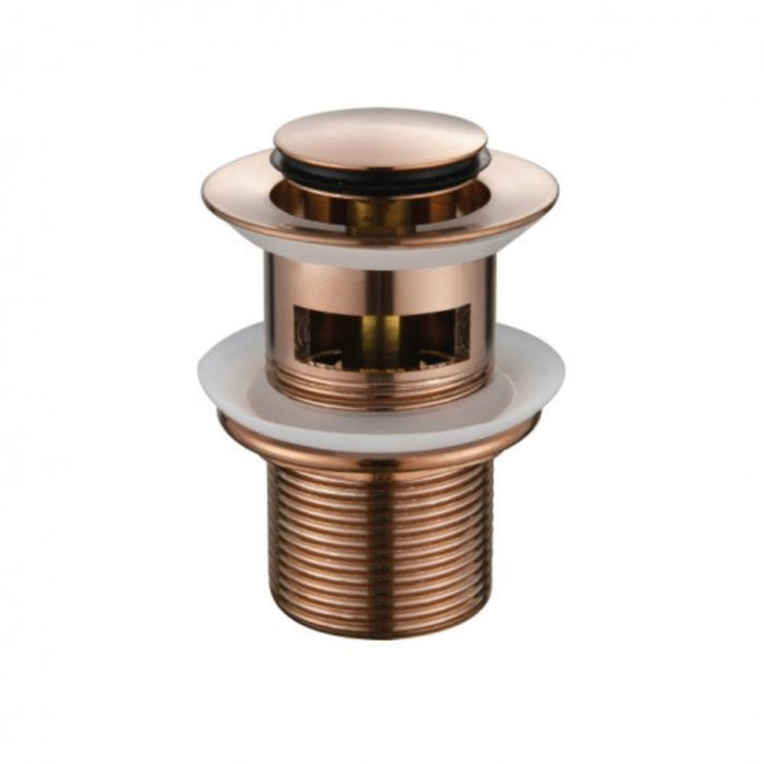 32mm Modernnational Champagne Solid Brass Pop-Up Waste With Overflow