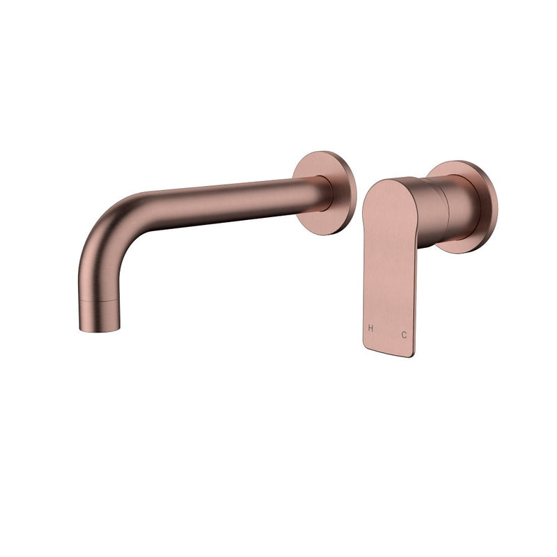 Modernnational Nova Lead Free Brass Round Wall Mixer With Spout