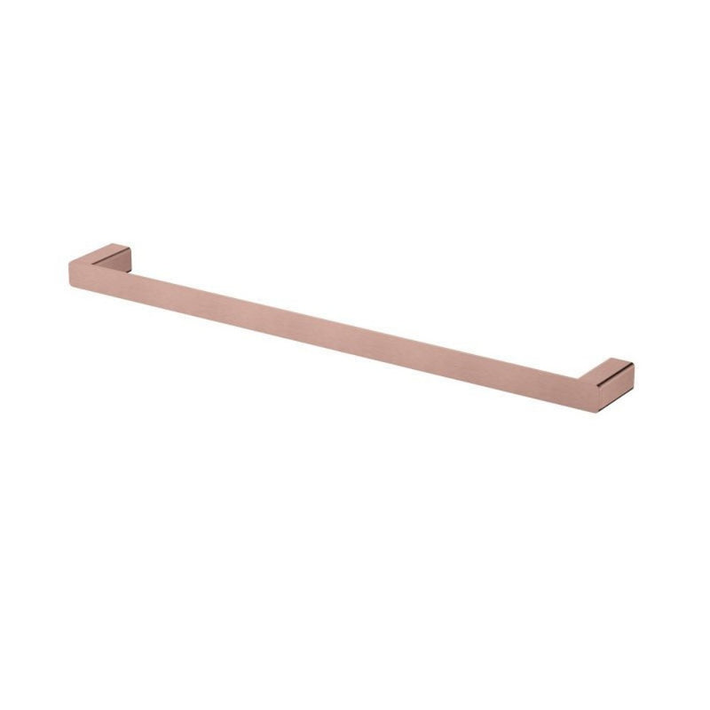 600mm Modernnational Nova Solid Brass Square Single Towel Rail