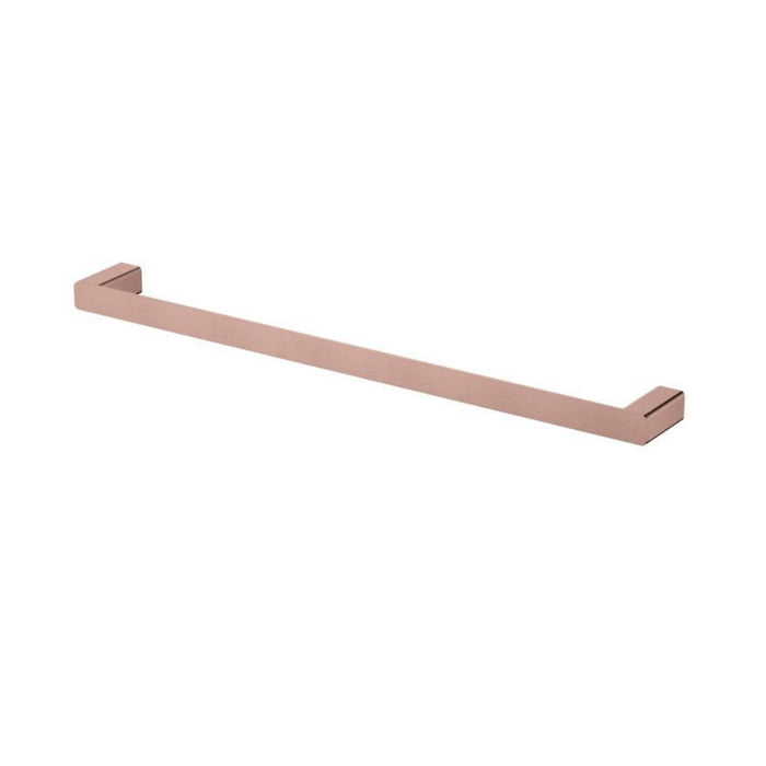 600mm Modernnational Nova Champagne Solid Brass Square Single Towel Rail