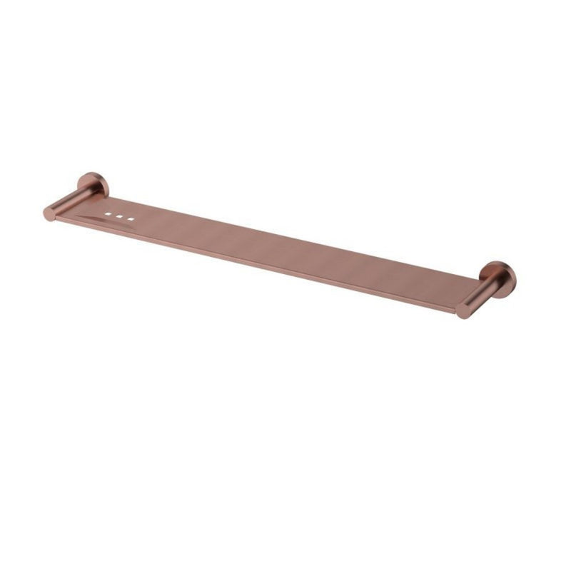 600mm Modernnational Mirage Solid Brass Square Bars Metal Shelf