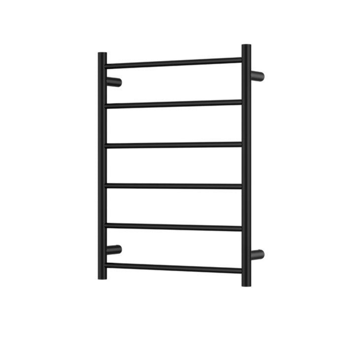 600*800mm BK Morgan Rund 6 Round Bar Stainless Steel Heated Towel Rail